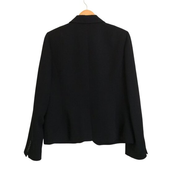 NWT J. Crew 100% Wool Original Schoolboy Blazer Black Capsule Wardrobe Size 14 - Picture 5 of 5